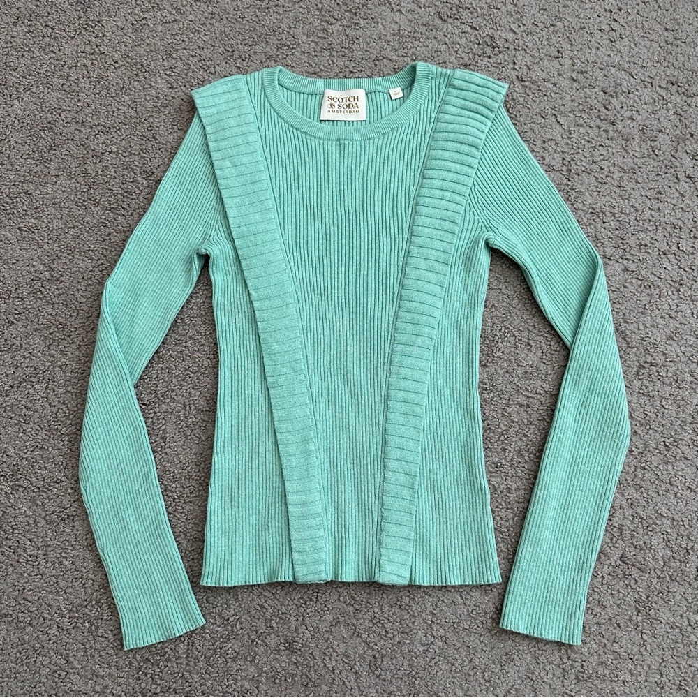 Scotch & Soda Amsterdam Mint Knit Long Sleeve Sweater Womens L